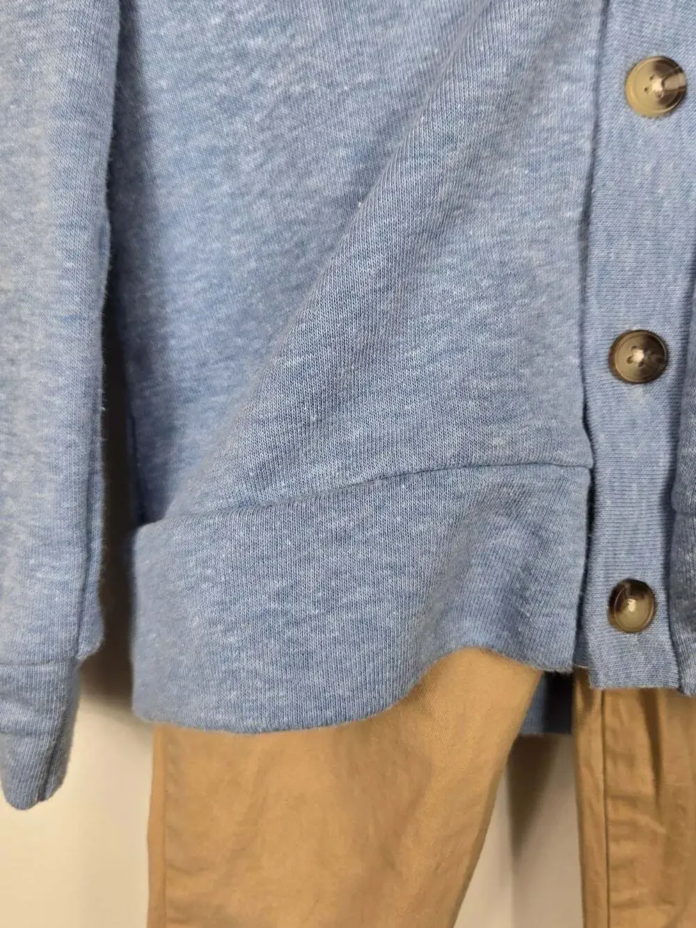 Andy & Evan Boys Blue Nautical Cardigan & Khaki Jogger Pants Set Size 3